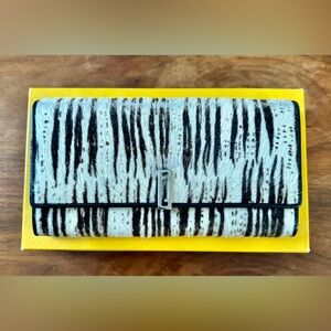 RARE FENDI vintage Pony Hair-Animal print‎ wallet